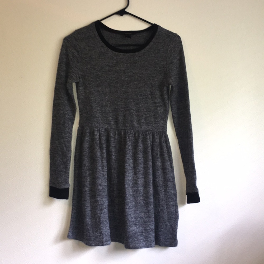 Charcoal Sweater Dress